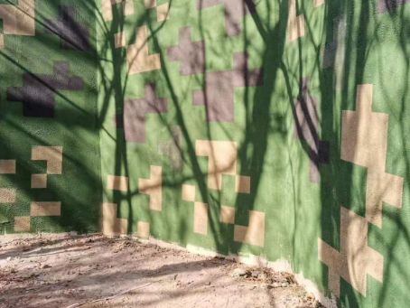 南昌外墙围迷彩喷涂 聚焦工业园区围墙